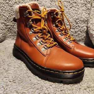 Dr. MARTENS COMBS WOMEN FAUX FUR-LINED CASUAL BOOTS